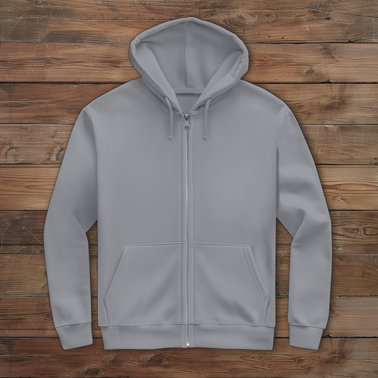 Herren Zipper Hoodie Logo schwarz transparent
