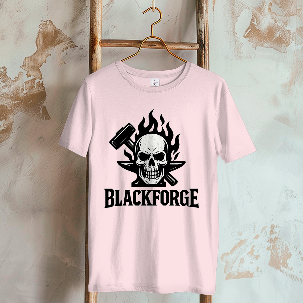 Damen T-Shirt Logo schwarz transparent