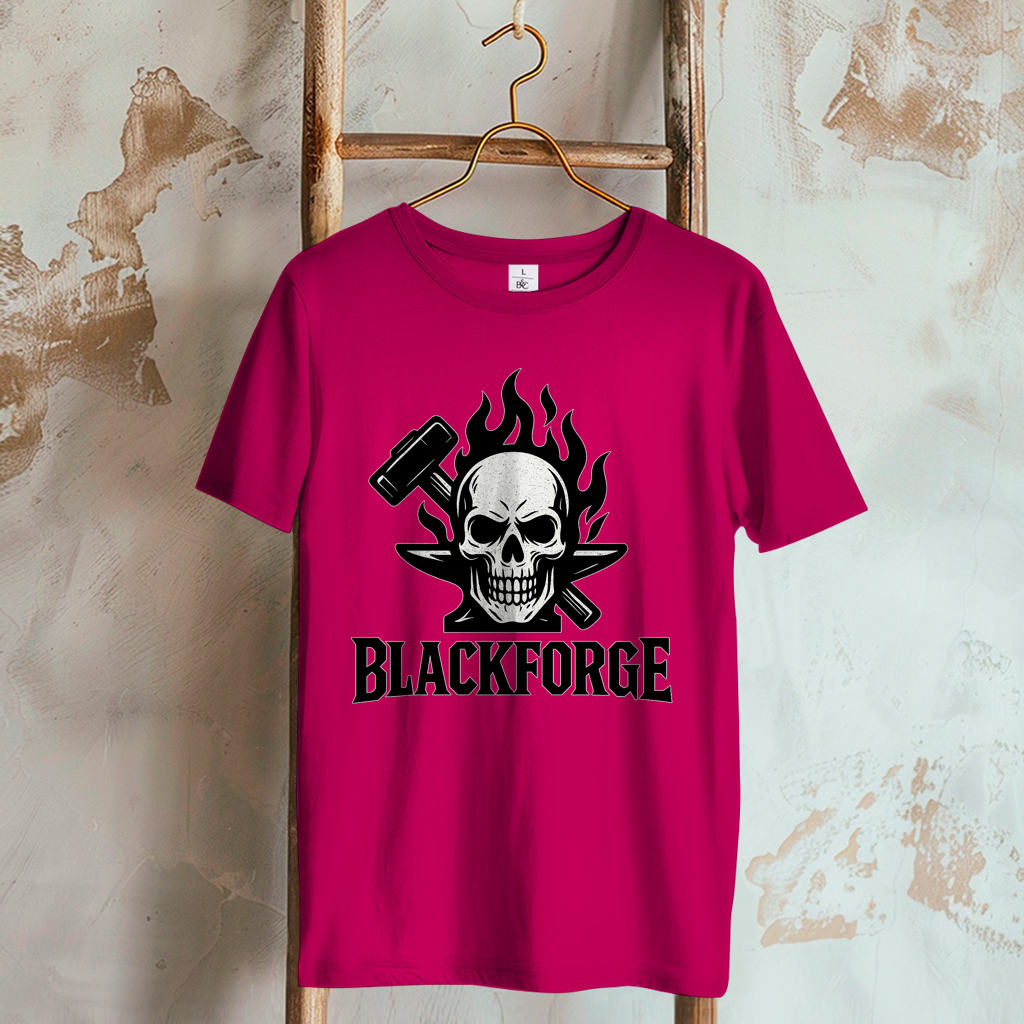 Damen T-Shirt Logo schwarz transparent