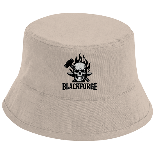 Bucket Hat Logo schwarz transparent