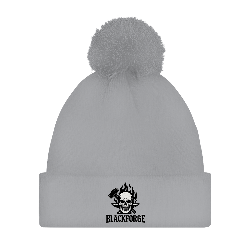 Bommelmütze Logo schwarz transparent