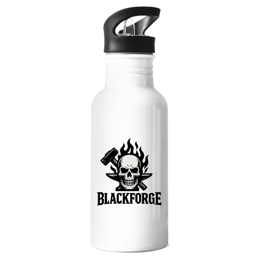 Edelstahl-Trinkflasche Logo schwarz transparent