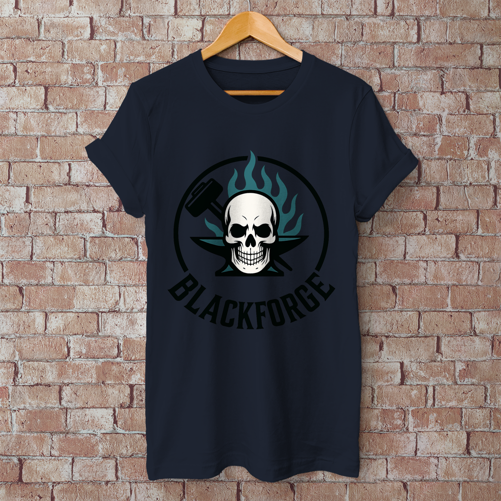 Herren T-Shirt Logo Rund transparent