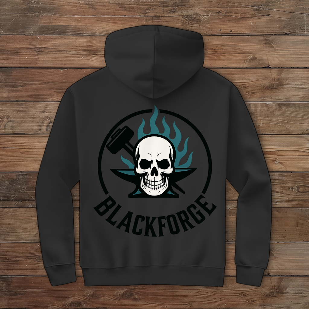 Herren Zipper Hoodie Logo Rund transparent