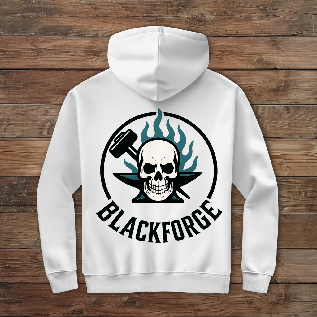 Herren Zipper Hoodie Logo Rund transparent