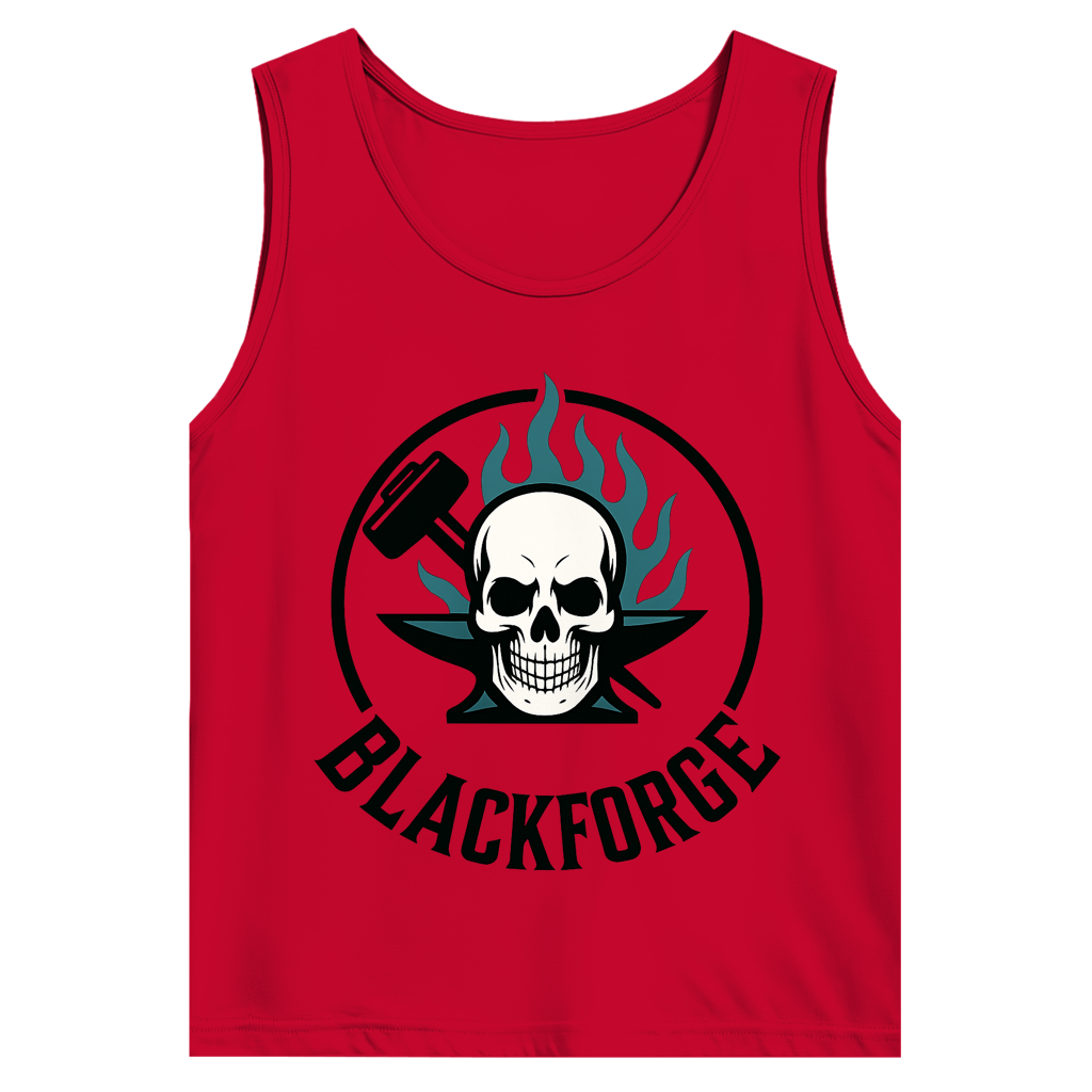 Herren Basic Tank Top Logo Rund transparent