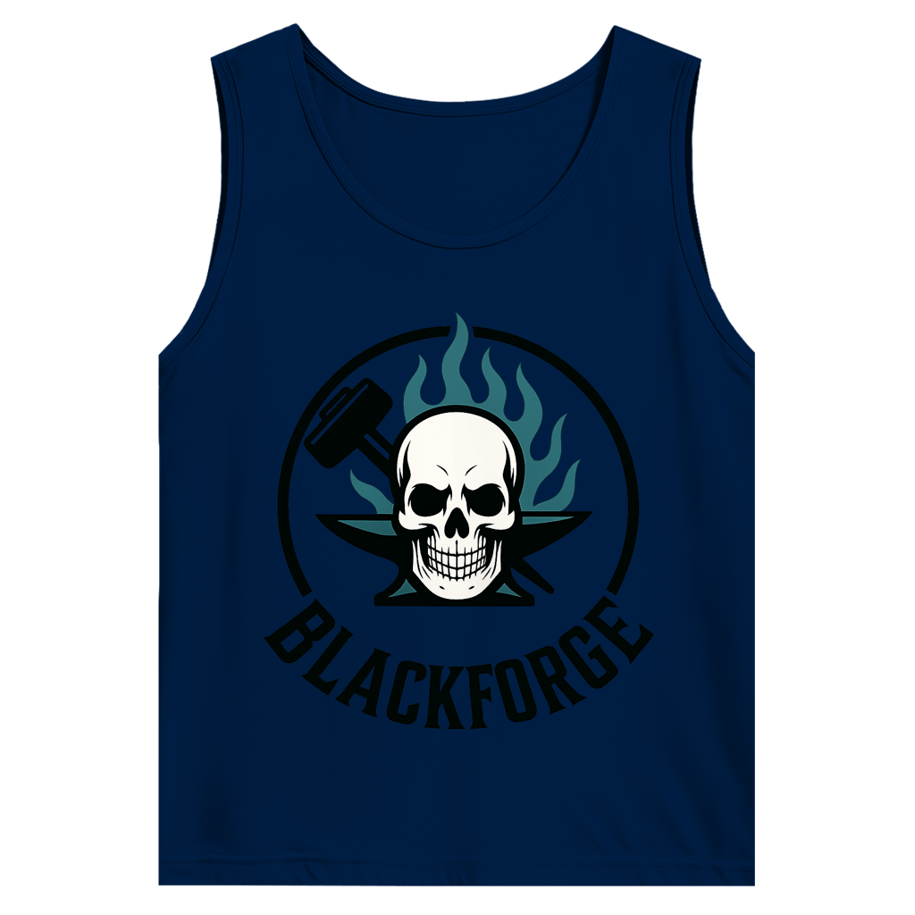 Herren Basic Tank Top Logo Rund transparent