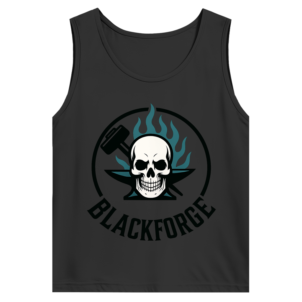 Herren Basic Tank Top Logo Rund transparent