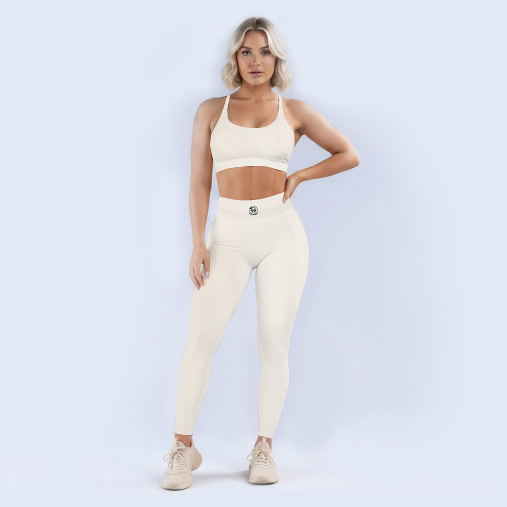 Scrunch Leggings Logo Rund transparent