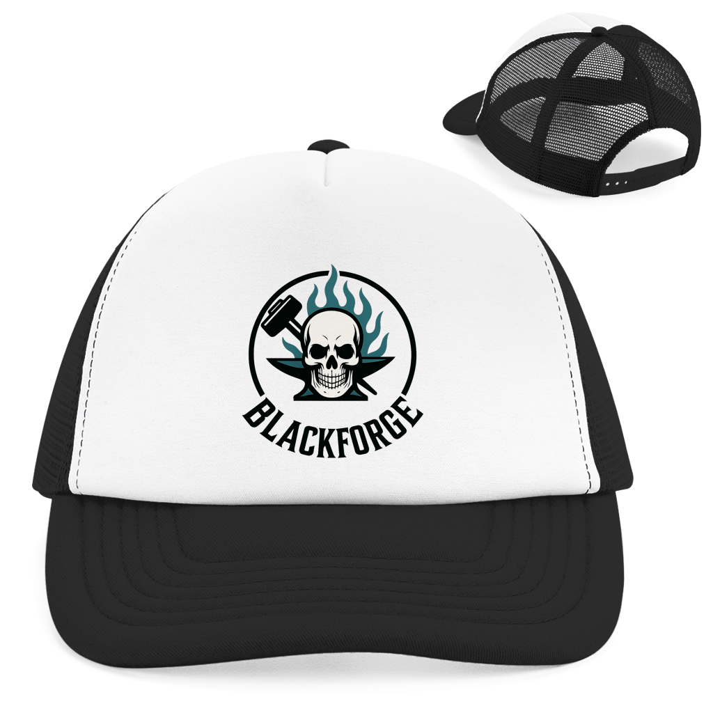 Retro Trucker Cap Logo Rund transparent