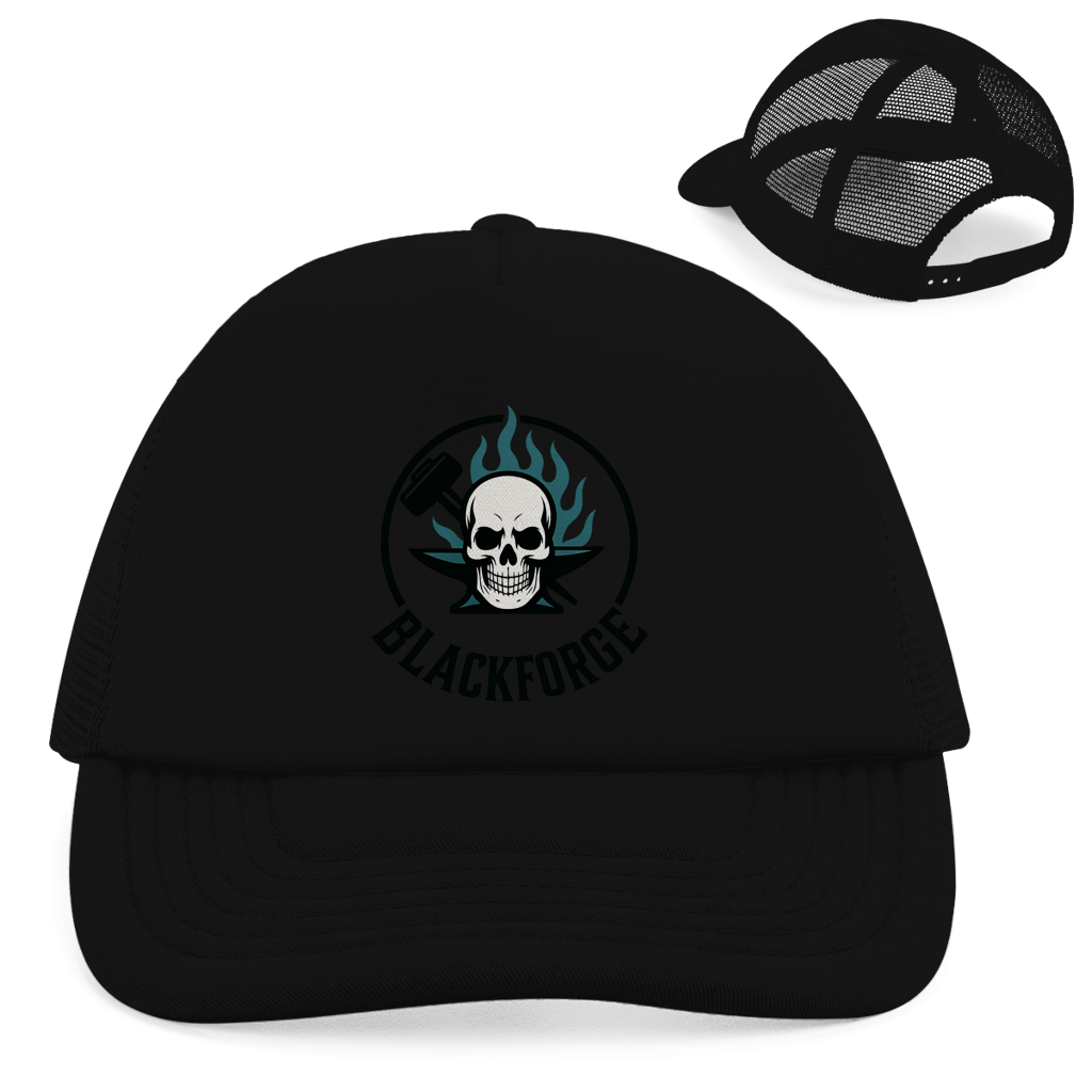 Retro Trucker Cap Logo Rund transparent