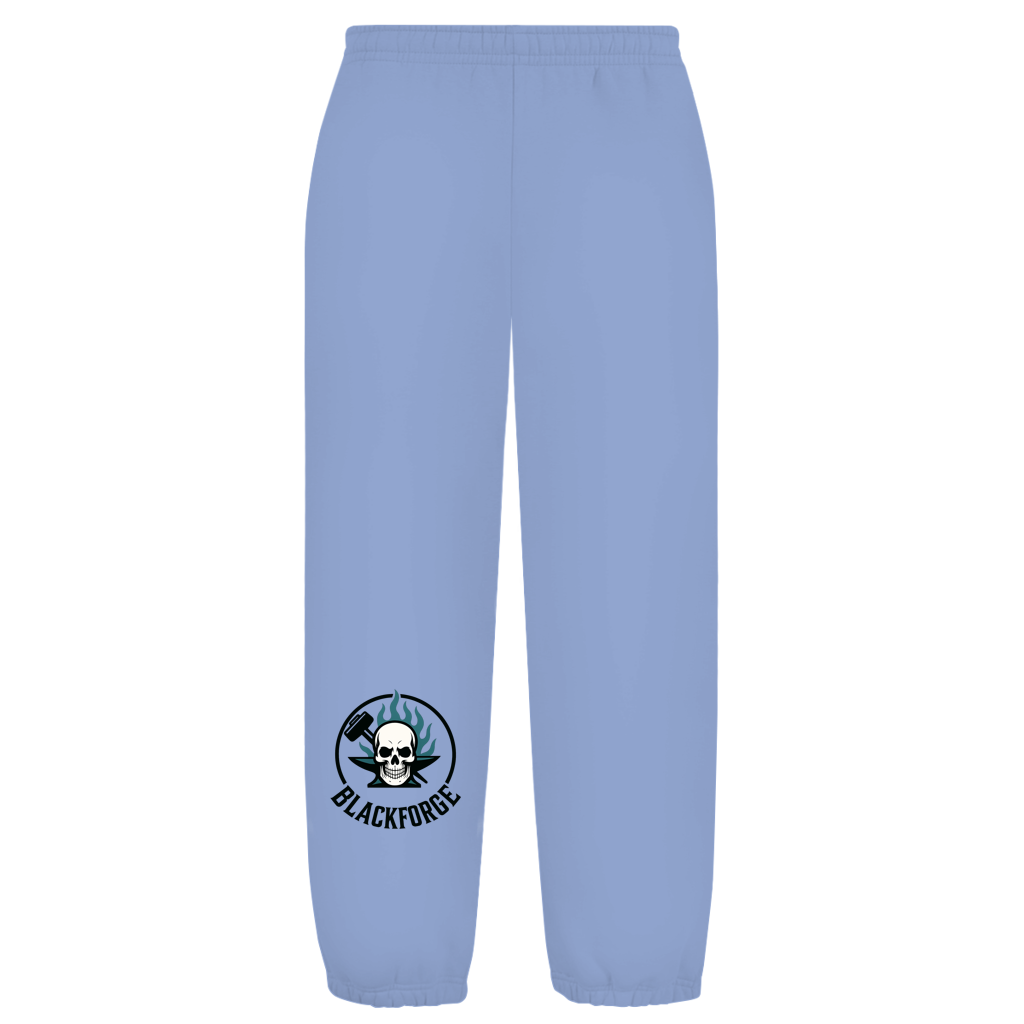 Oversize Fluffy Sweatpants Logo Rund transparent
