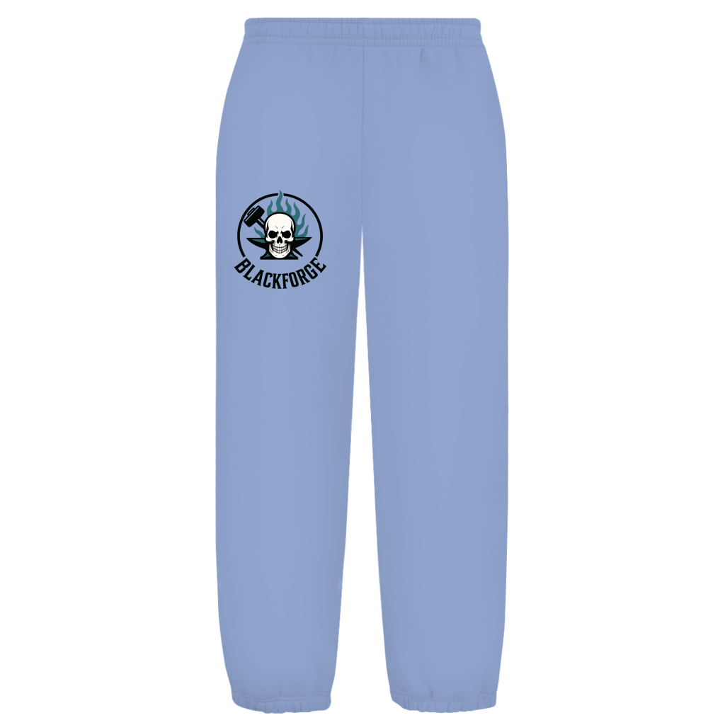 Oversize Fluffy Sweatpants Logo Rund transparent