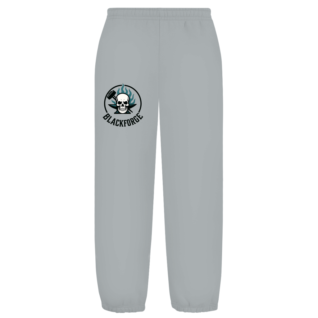 Oversize Fluffy Sweatpants Logo Rund transparent