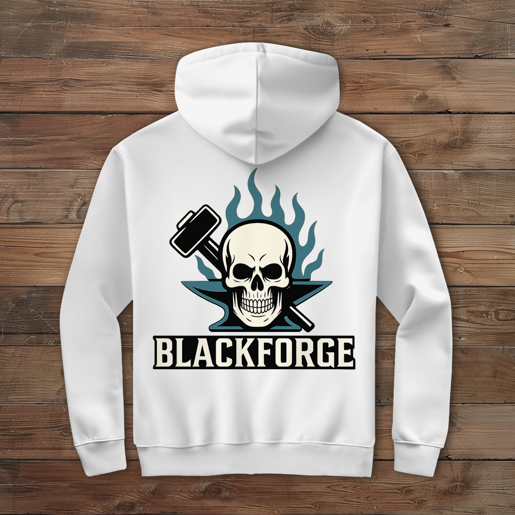 Herren Zipper Hoodie Logo Invertiertes transparent