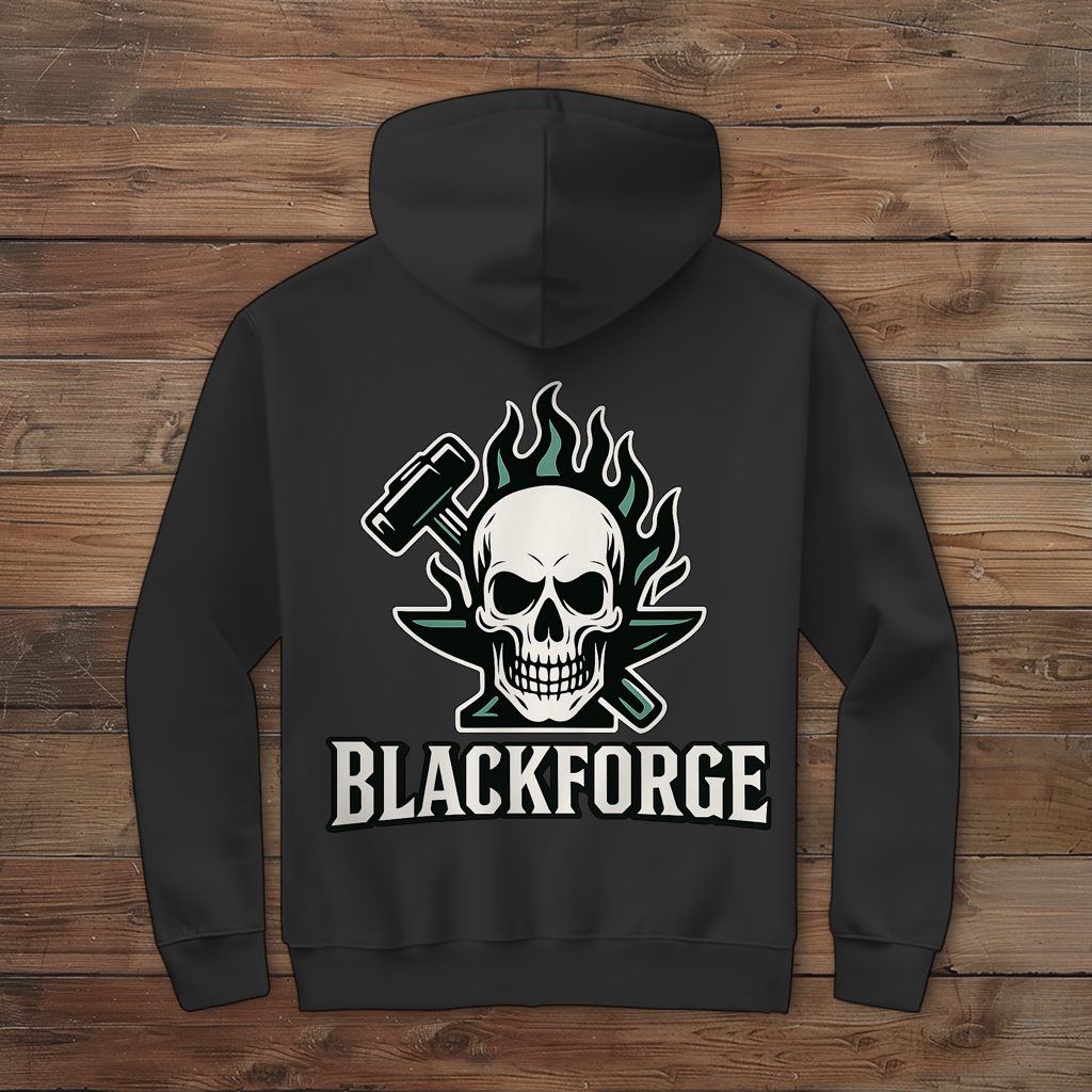 Herren Zipper Hoodie Logo 1 transparent