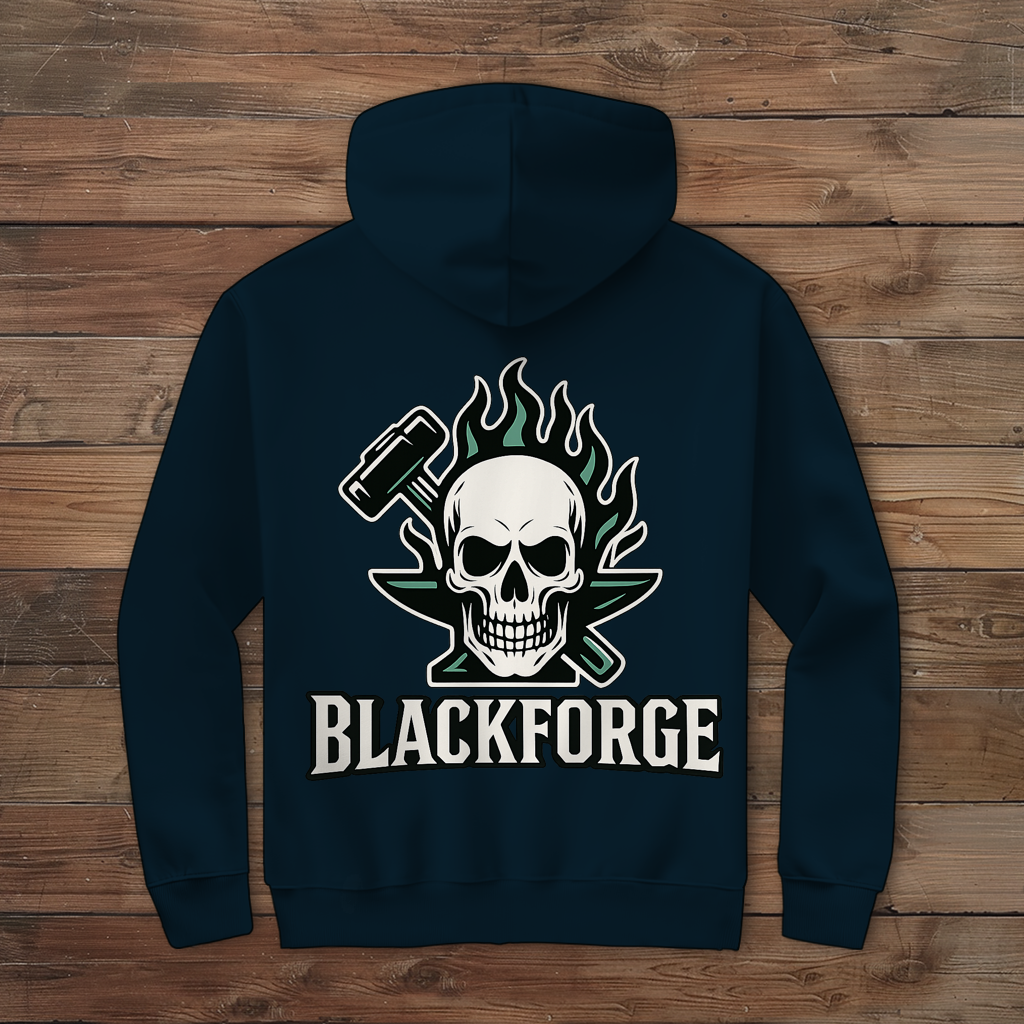 Herren Zipper Hoodie Logo 1 transparent