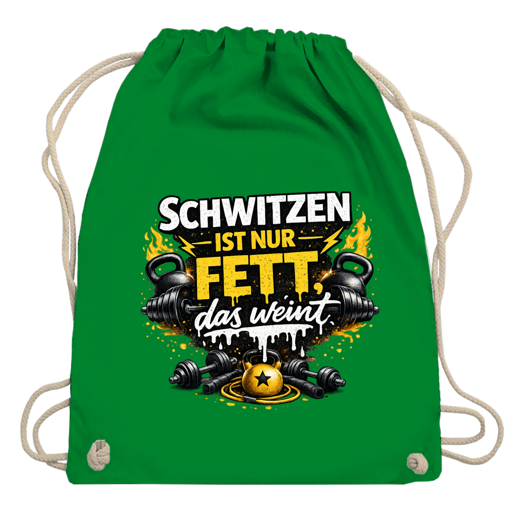 Turnbeutel Schwitzen ist nur Fett, das weint