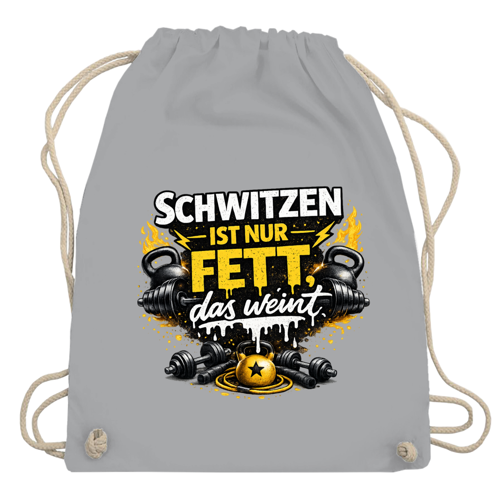 Turnbeutel Schwitzen ist nur Fett, das weint