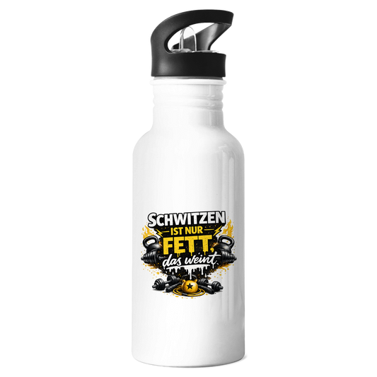Edelstahl-Trinkflasche Schwitzen ist nur Fett, das weint