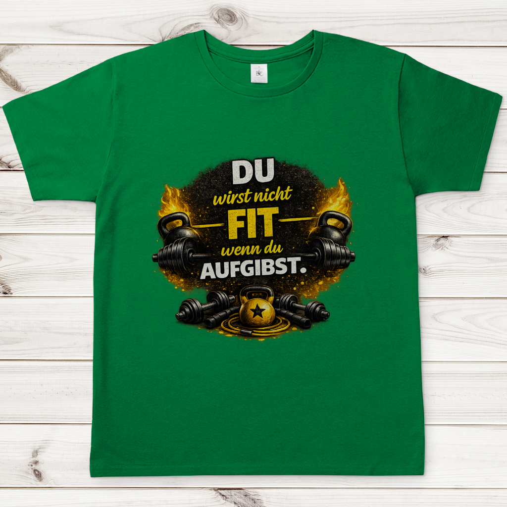 Herren T-Shirt Fitness und Motivation durch Stärke
