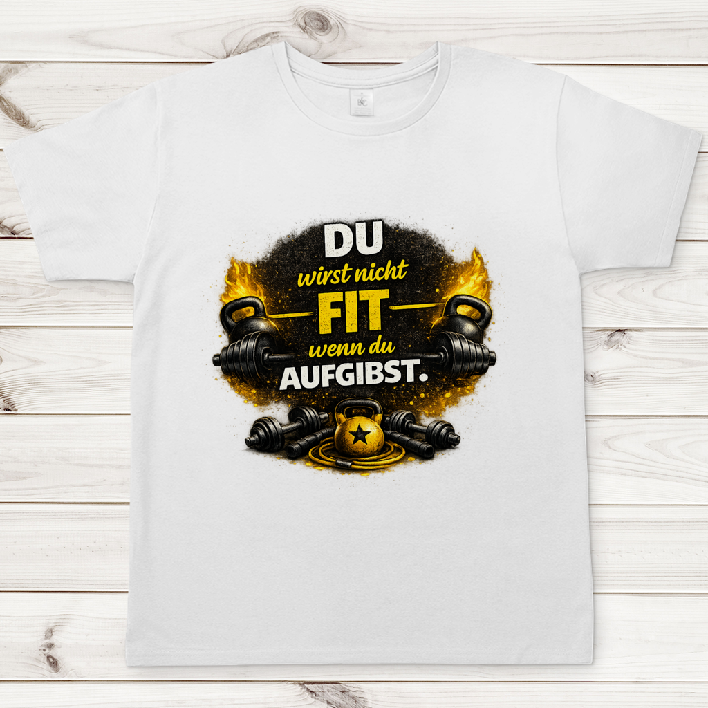 Herren T-Shirt Fitness und Motivation durch Stärke