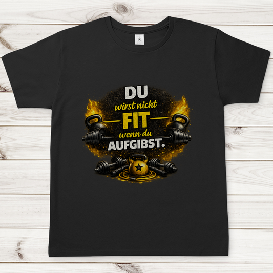 Herren T-Shirt Fitness und Motivation durch Stärke