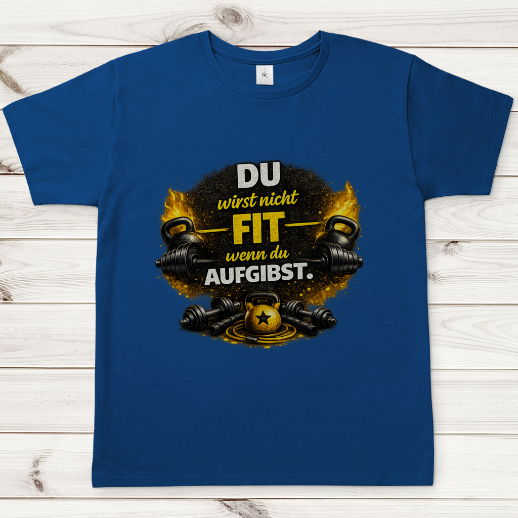 Herren T-Shirt Fitness und Motivation durch Stärke