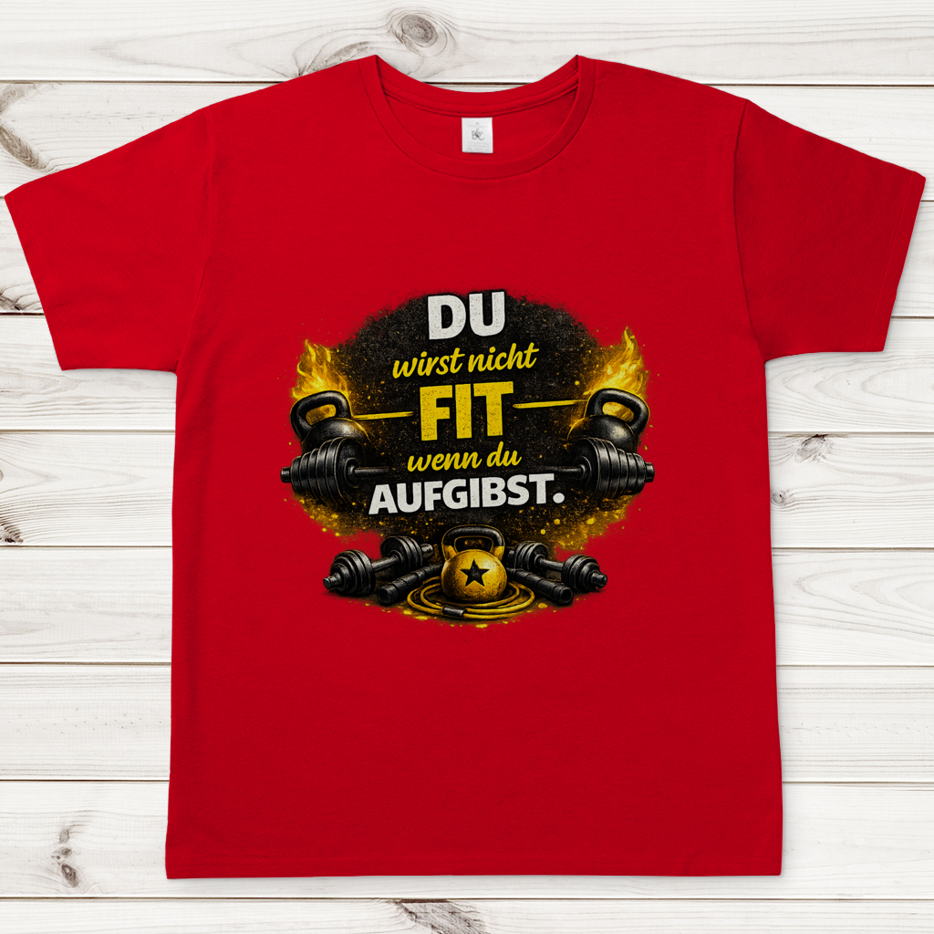 Herren T-Shirt Fitness und Motivation durch Stärke