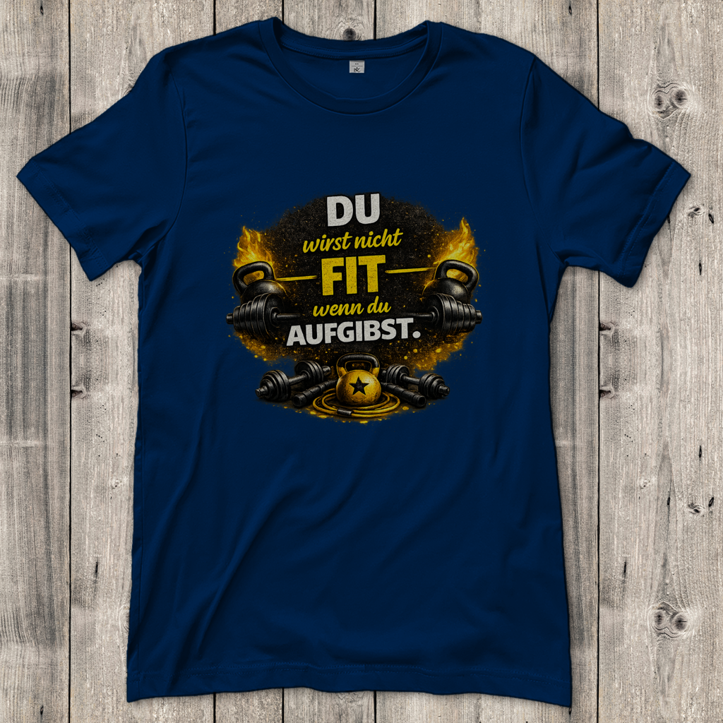 Damen T-Shirt Fitness und Motivation durch Stärke