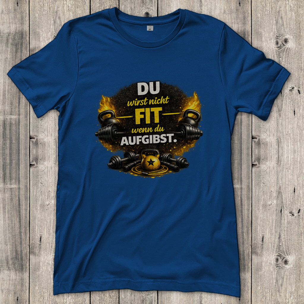 Damen T-Shirt Fitness und Motivation durch Stärke