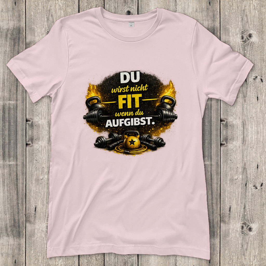 Damen T-Shirt Fitness und Motivation durch Stärke