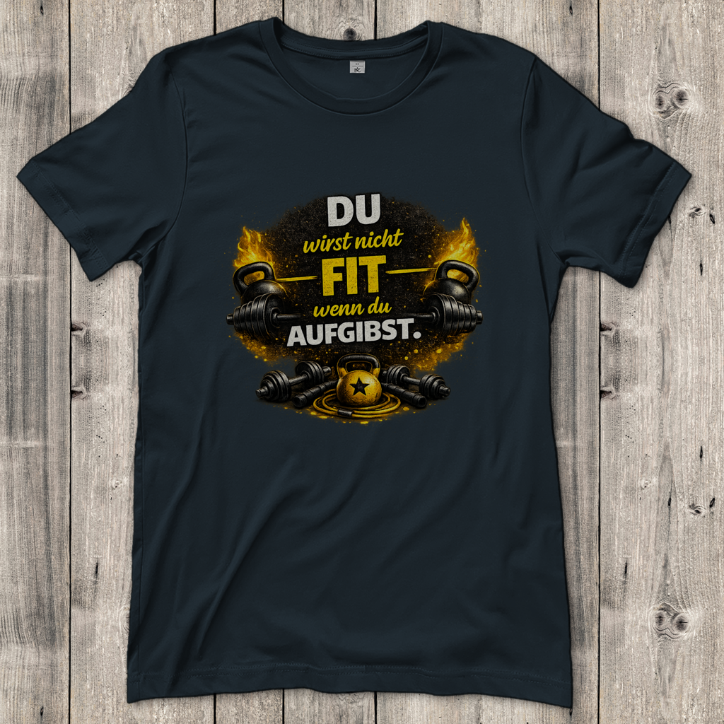Damen T-Shirt Fitness und Motivation durch Stärke