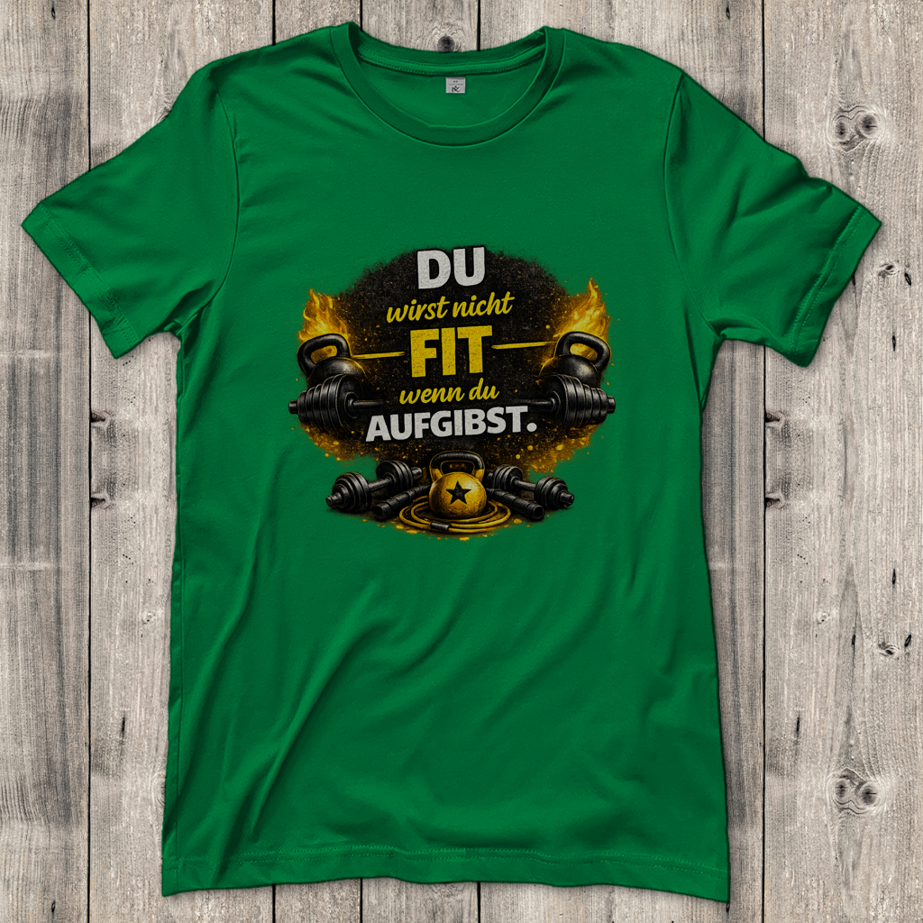 Damen T-Shirt Fitness und Motivation durch Stärke