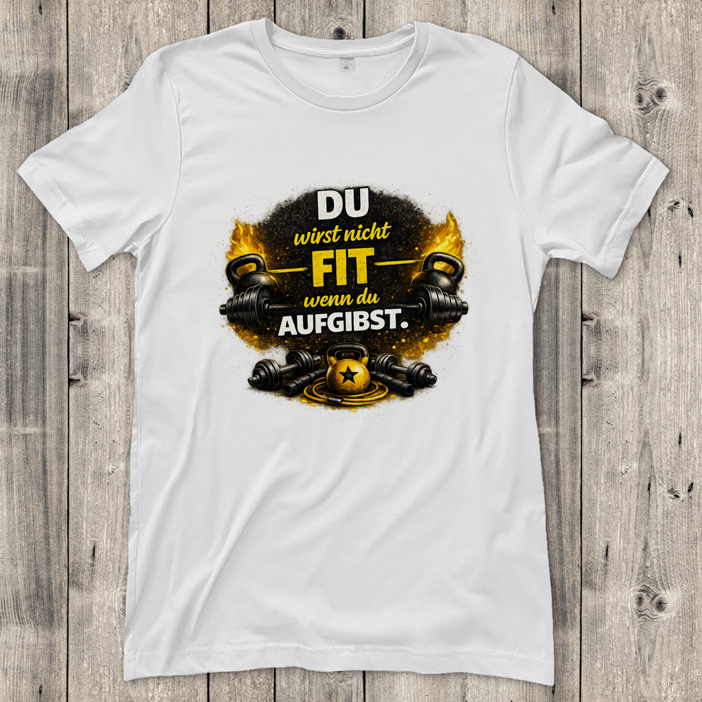Damen T-Shirt Fitness und Motivation durch Stärke