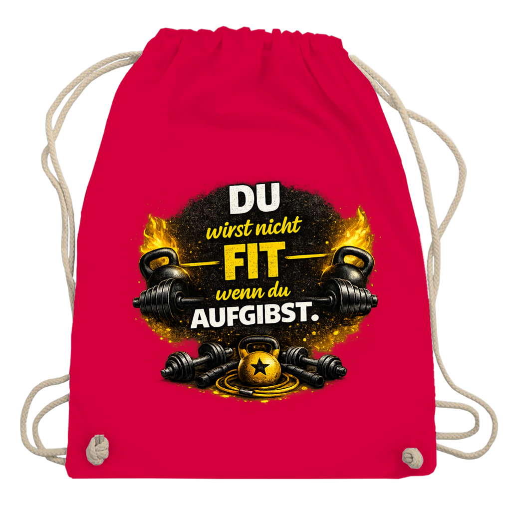 Turnbeutel Fitness und Motivation durch Stärke