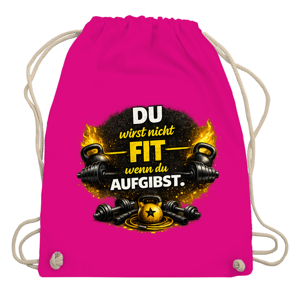 Turnbeutel Fitness und Motivation durch Stärke