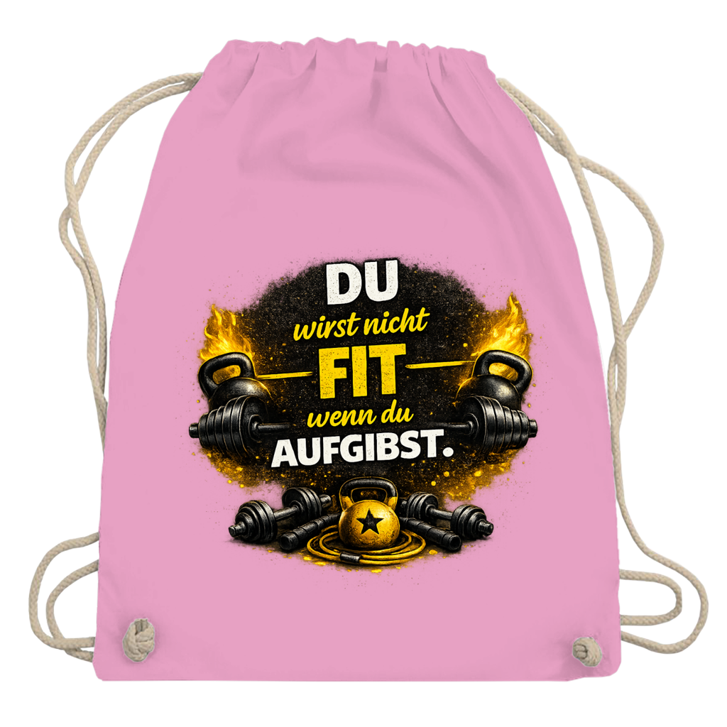 Turnbeutel Fitness und Motivation durch Stärke