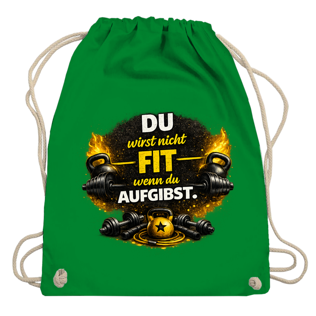 Turnbeutel Fitness und Motivation durch Stärke