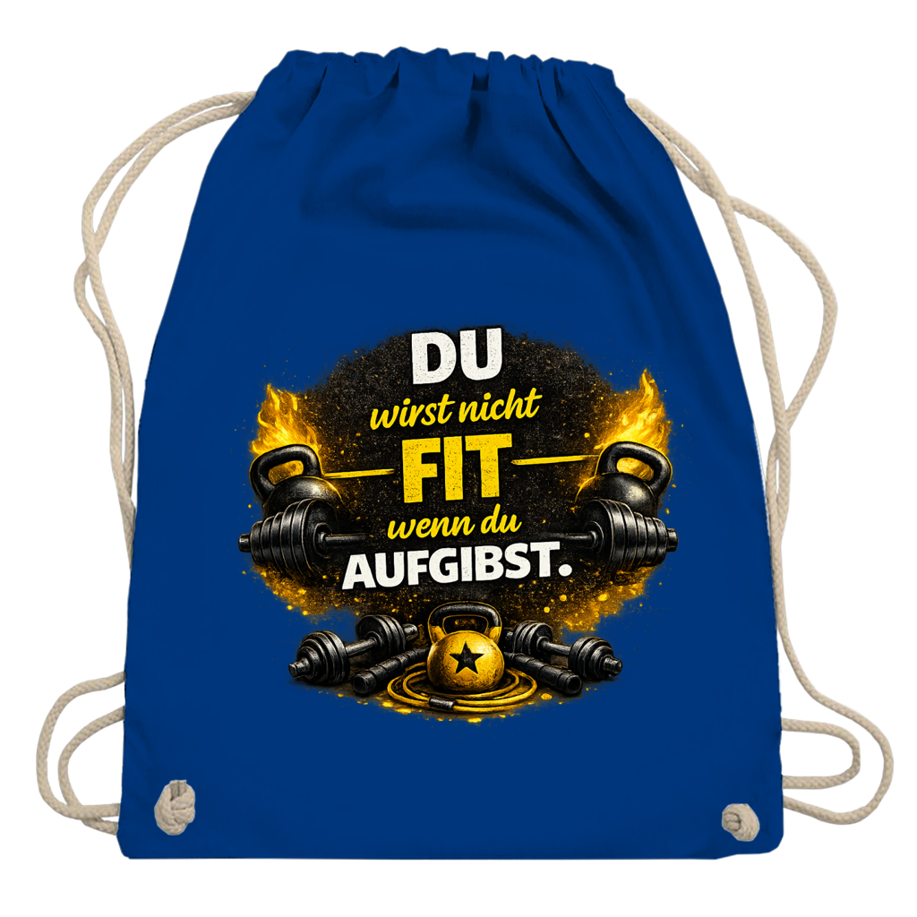 Turnbeutel Fitness und Motivation durch Stärke