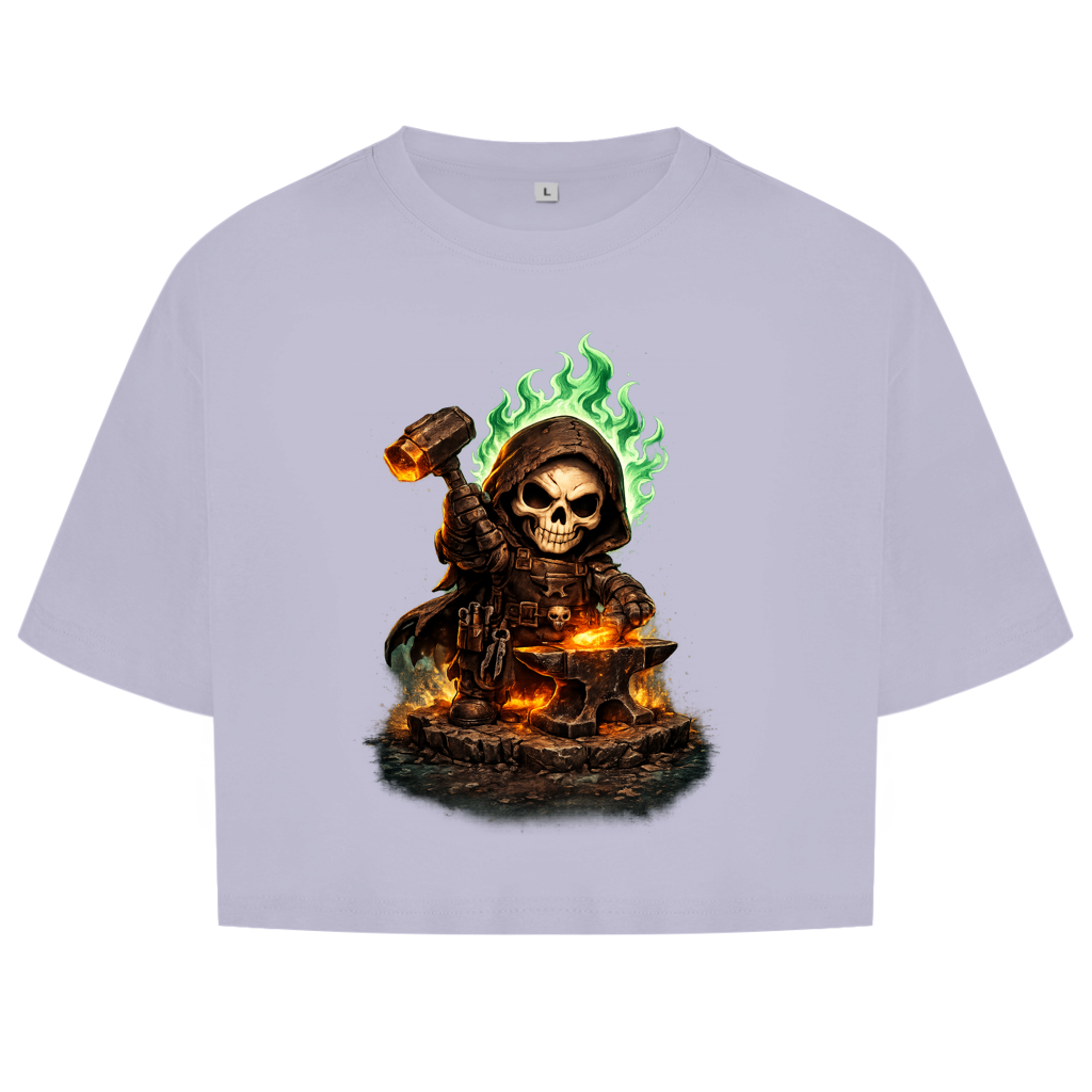 Damen Oversize Crop Top Forgi unser Maskottchen