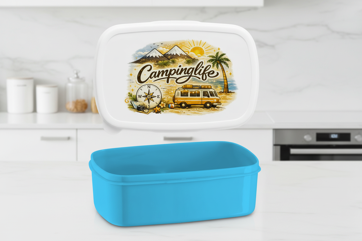 Lunchbox Reiseabenteuer in lebendigen Farben
