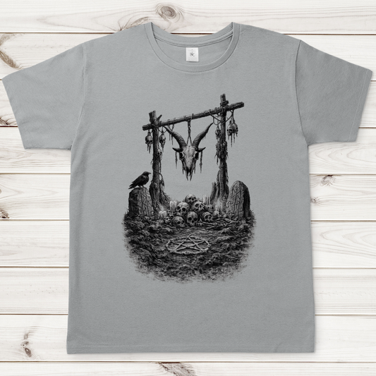 Herren T-Shirt Okultes Ritual unter nordischen Ruinen