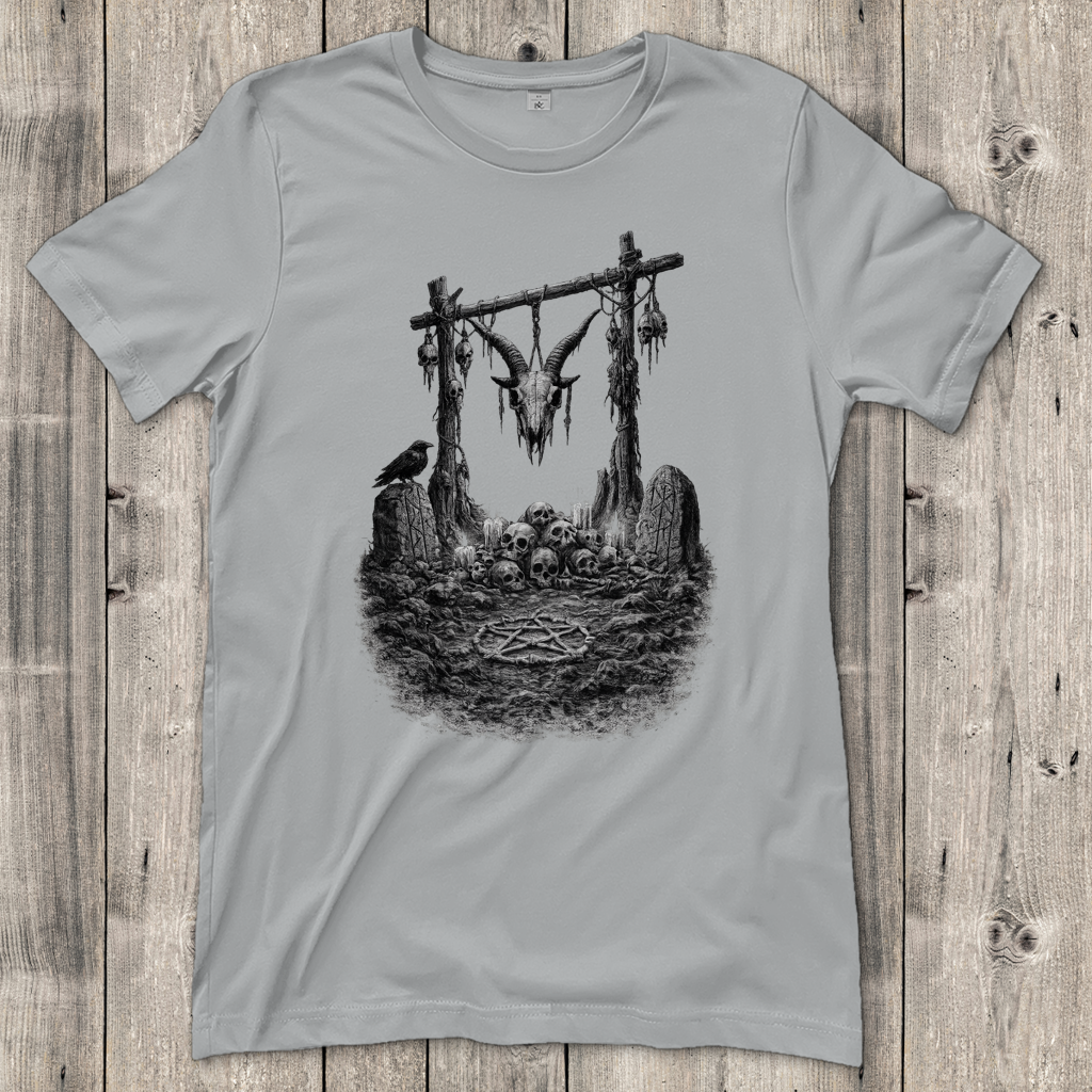 Damen T-Shirt Okultes Ritual unter nordischen Ruinen