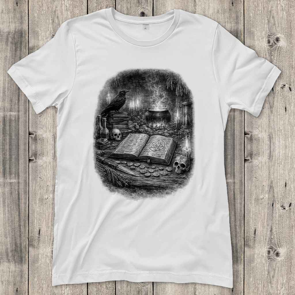 Damen T-Shirt Alchemistisches Ritual im Dunkeln