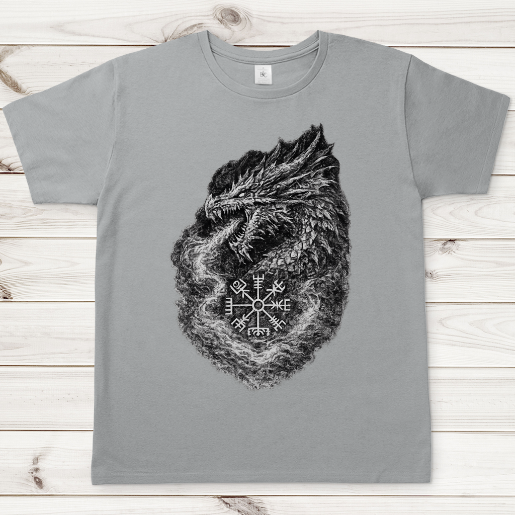Herren T-Shirt Drachenzeichnung