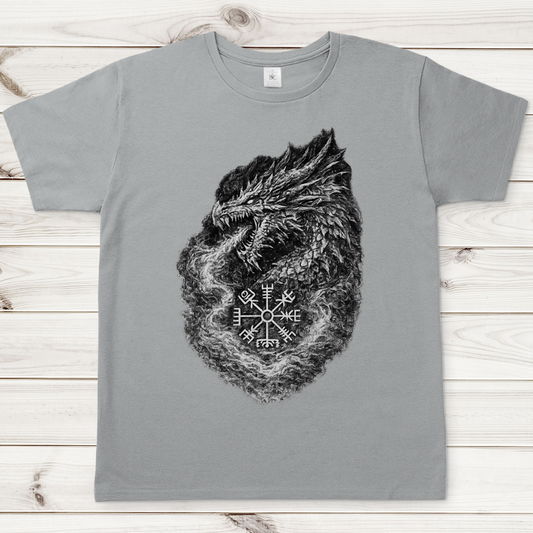 Herren T-Shirt Drachenzeichnung