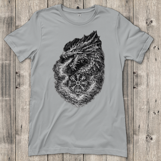 Damen T-Shirt Drachenzeichnung