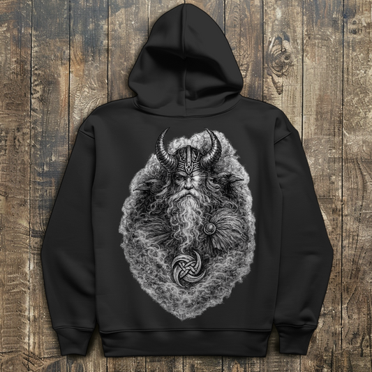Herren Hoodie Odin mit Ravnen und Valknut