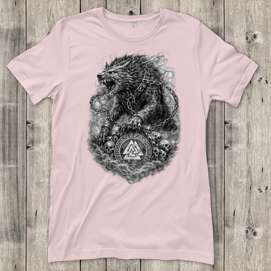 Damen T-Shirt Wolf mit Fenrir